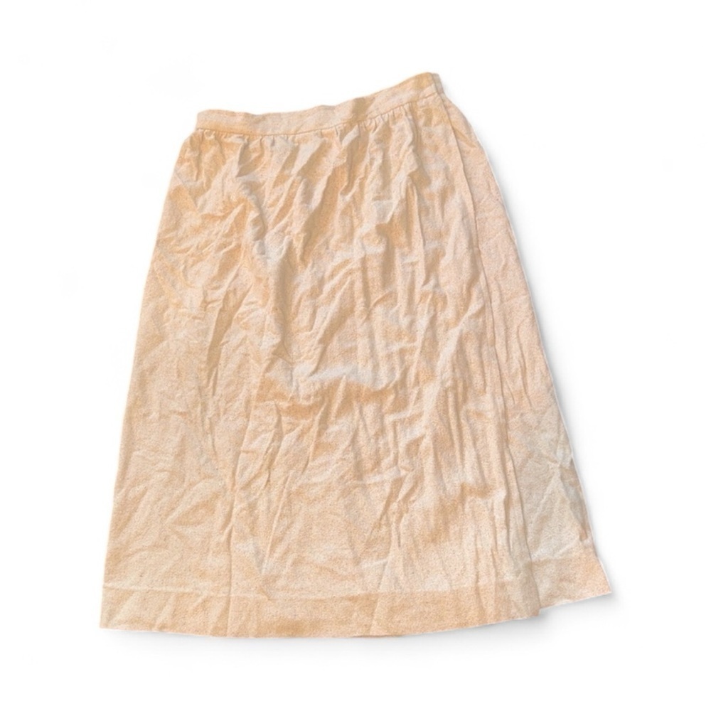Reference Point vintage Beige Midi Skirt silk fabric size 13/14
